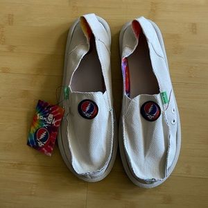 New Sanuk Donna X Grateful Dead Sidewalk Wmns 8